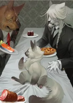 Cat girl and bodyguards